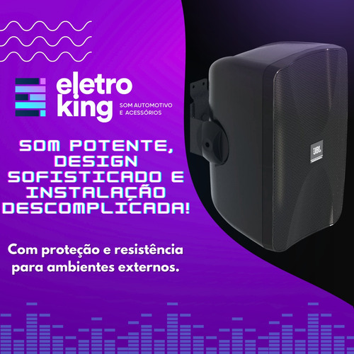 Kit 6 Caixa Som Ambiente Passiva Jbl Control Sa6 100w Preta