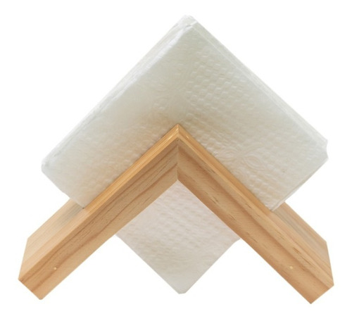 Servilletero De Madera Kit 20pzs, Minimalista, Artesanal Nat