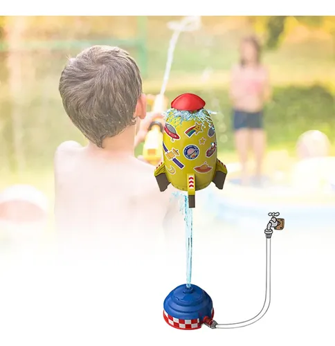 Sprinkler Crazy Daisy 360° Para Niños – Aspersor De Agua Con Rotación Ajustable De 65 Cm, Juguete De Verano Para Jardín Y Exteriores De 3 A 12 Años