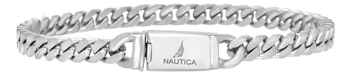 Pulsera Nautica Para Hombre: Pulsera De Cadena De Eslabones 