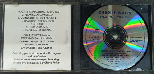 Imagen 3 de 4 de From One Charlie * Charlie Watts * Cd Original *