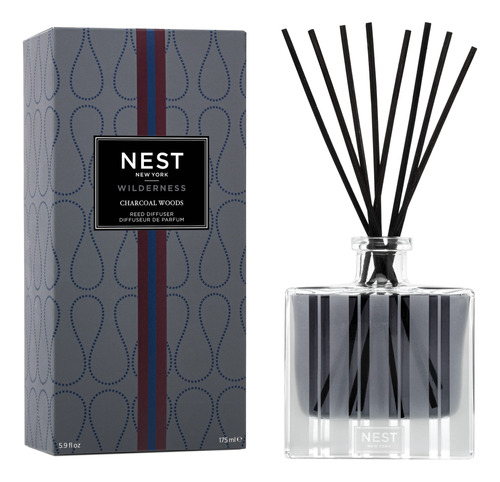 Nest Fragrances Charcoal Woods, Difusor De Varillas De 5.9 O