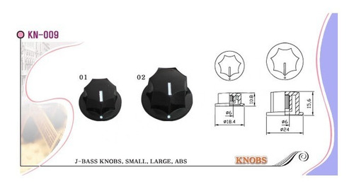 Perilla Sambong Kn009l Grande Con Marca Para Jazz Bass