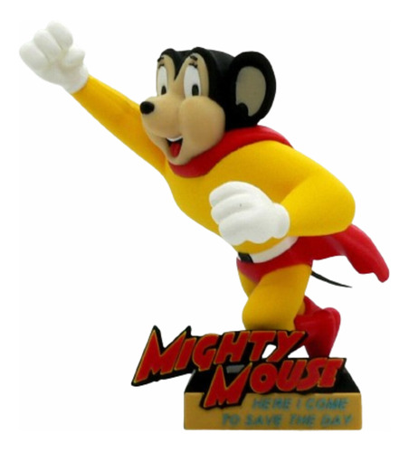 Muñeco Figura Mighty Mouse 15cm Dibujo Animado Impresion 3d