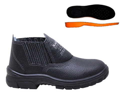 Bota Segurança Kadesh Combat 1000elastico Bico Pvc Couro C.a