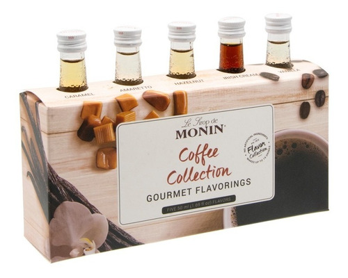 Syrup Café Monin Coffee Collection 5 Sabores X 50 Ml C/u