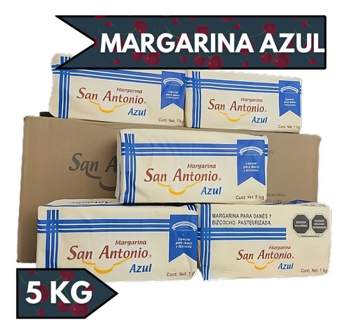 Margarina Azul Bizcocho Y Danés San Antonio 5 Kg