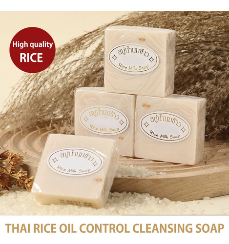 Jabón De Arroz Y Thai, 65 G, Jabón Para Lavar Y Bañar Contro