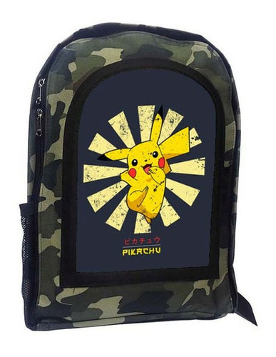 Mochila Camuflada Pikachu A144