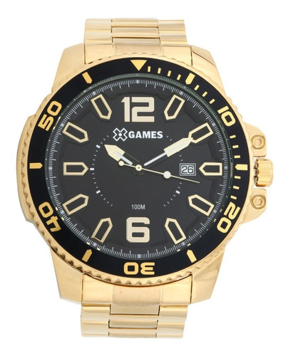 Relógio Dourado Masculino X Games Xmgs1019 + Nota Fical