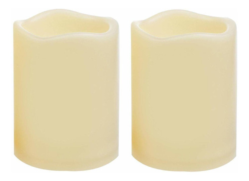 2 Velas De Pilar Led Impermeables Para Exteriores, Func...