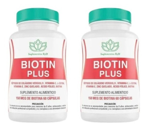 Biotin Plus Pack Pelo Uñas Y Piel 120 Capsulas