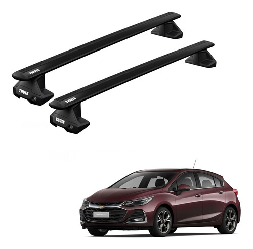 Rack Bagageiro Thule Evo Chevrolet Cruze Hatch 2016 Diante