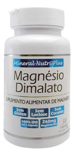 Magnésio Dimalato Mineral Nutri Plus Quelato