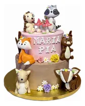 Comprar Muñecos De Porcelana Fria Para Torta, Animales Del Bosque