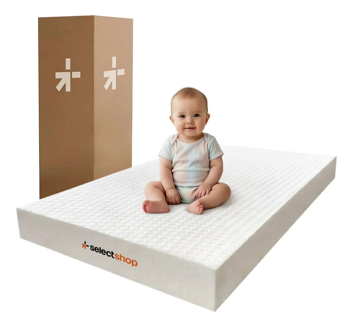 Colchon Infantil Memory Foam Corral Cuna Bebe Hipoalergénico 120x60x15cm