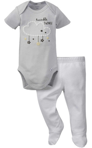 Conjunto De Bebe Body Mameluco Pantalón Gerber Importado