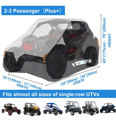 Funda Para Utv, Protector De Nieve Universal Para Lluvia Sol