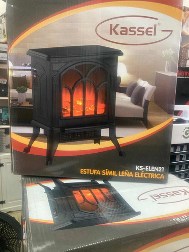 Caloventilador Estufa Simil Leña Efecto Llama 1000 2000w Dh