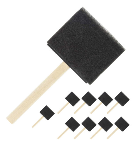 10x Cepillos De Esponja De Dibujo De Juguete 3 Pulgadas