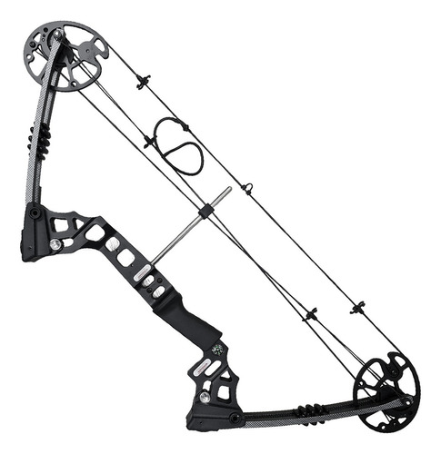 Arco Compuesto Swat Archery M120 20-70 Lbs Ideal Caza Pezca Color Negro