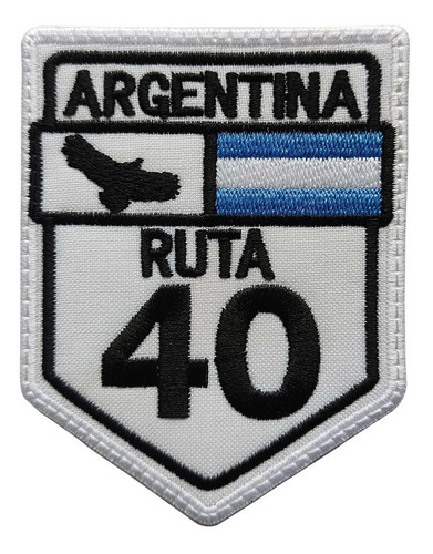 Parche Bordado Ruta 40 Argentina Bandera Argentina Route 40