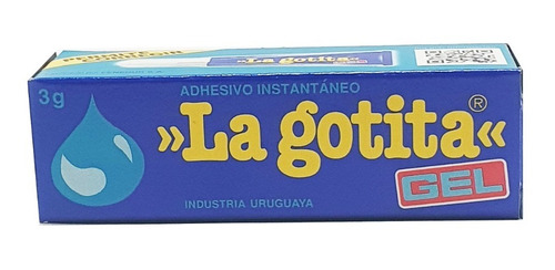 Pack 6 Adhesivo Instantáneo La Gotita Gel 3gr