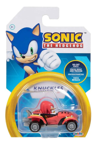Sonic The Hedgehog Vehículos Metálicos Escala 1:64 Color Rojo