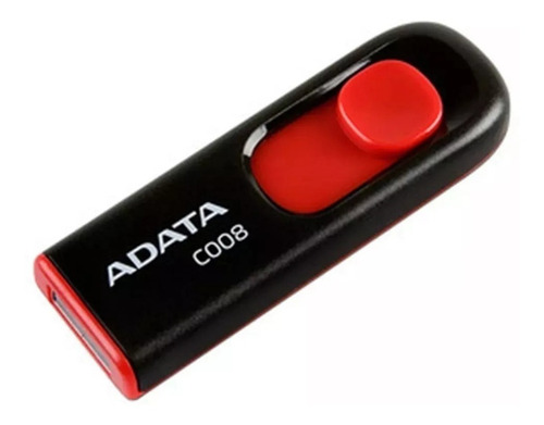 Adata C008 Pendrive Rojo Y Negro 16gb Con Usb 2.0 Rojo