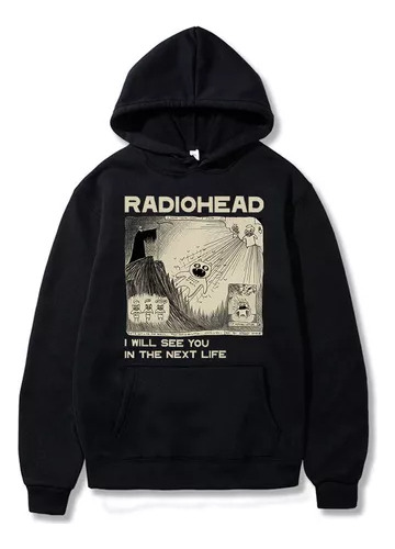 Buzo Canguro Y Estampado De Radiohead De La Banda Unisex