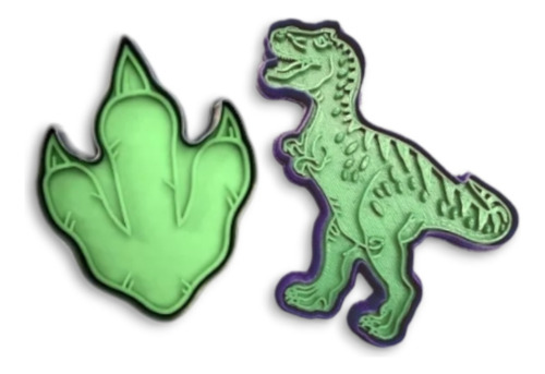 Cortantes Galletas Dinosaurios T-rex Y Garra