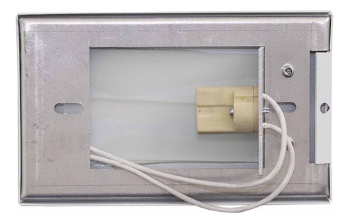Balizador Parede Muro Sobrepor Friso Caixa 4x2 P/ G9 St2949 Cúpula Branco Estrutura Branco