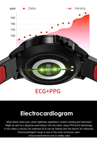 Relógio Inteligente L8 Touch Smartwatch Bluetooth P D'água