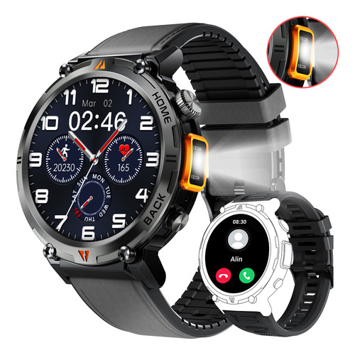 Smartwatch Militar Deportivo Con Monitor Del Sueño P/hombre