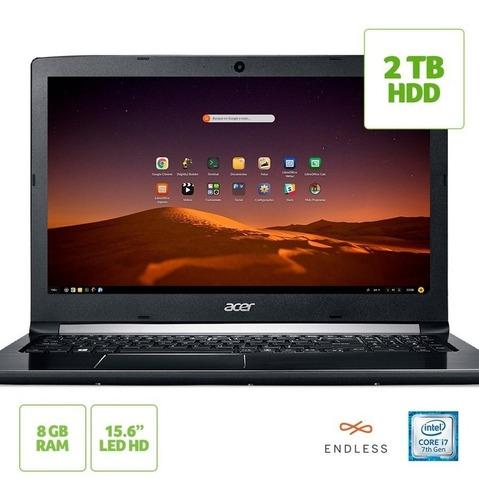 Notebook Acer Aspire 5 A515-51-74za Intel® Core I7-7500u 8g