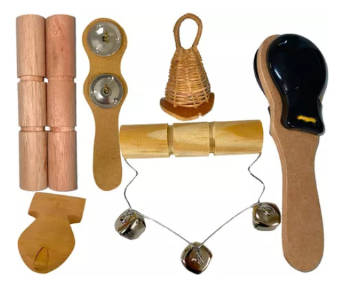 Bandinha Rítmica Com 20 Instrumentos Pandeiro Flauta Tambor