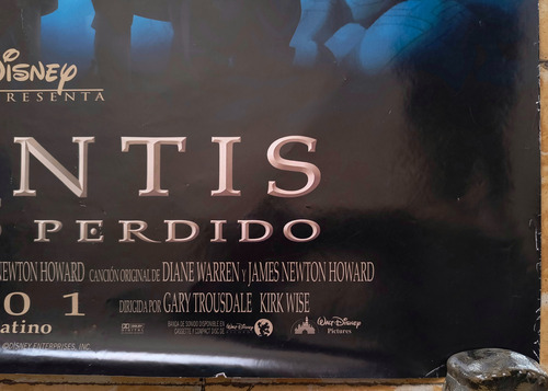 Póster Original Cine Disney Atlantis Ver Final (Usado)