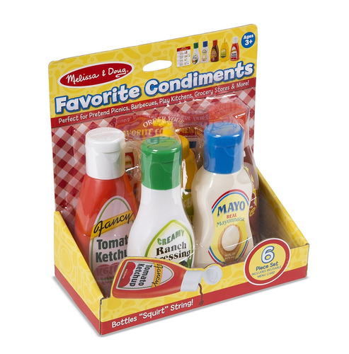 Melissa & Doug Condimentos Favoritos Set De Juegos De Alimen