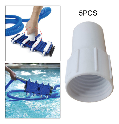 Zz 5 Piezas Blanco Piscina Manguera De Vacío Manguito