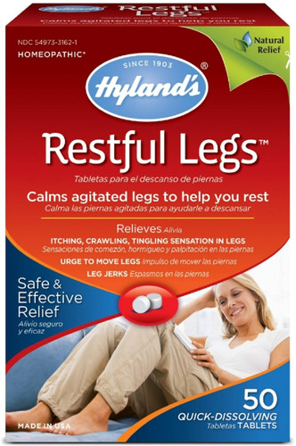 Pack De 2 - Hyland El Reposo De Las Piernas Tabletas De 50