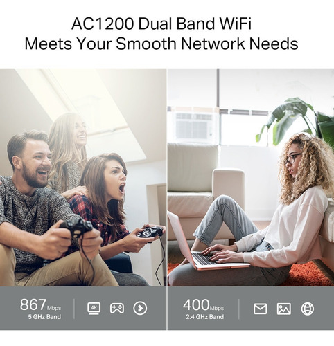 Router Wifi Archer C64 Tp-link Gigabit Ac1200 Mu-mimo 5ghz