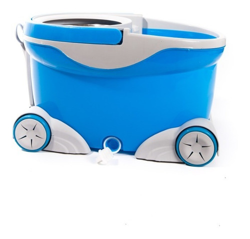 Mopa Trapeador C/ Balde Escurridor 4 Ruedas Centrifugo Acero