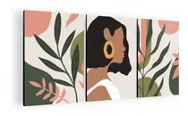 Comprar Cuadro Decorativo Mural Triptico Woman Nature 90x42 Mdf
