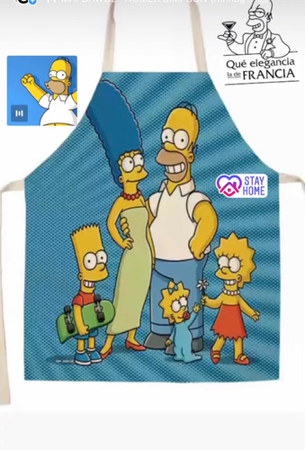Imagen 9 de 10 de Delantales Los Simpson