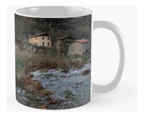 Taza Invierno En El Lago Calidad Premium