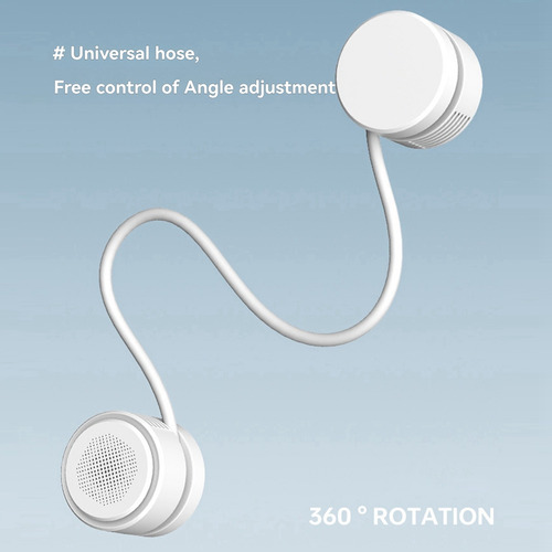 Ventilador Portátil Con Cuello Colgante S8, Plegable Y Recar