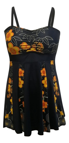 Traje De Baño Fruncido Para Mujer, Talla Grande, Traje De Ba