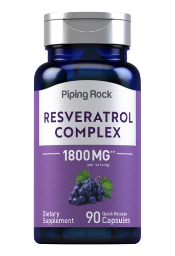Resveratrol, 1800mg X90cápsulas - Unidad a $1000