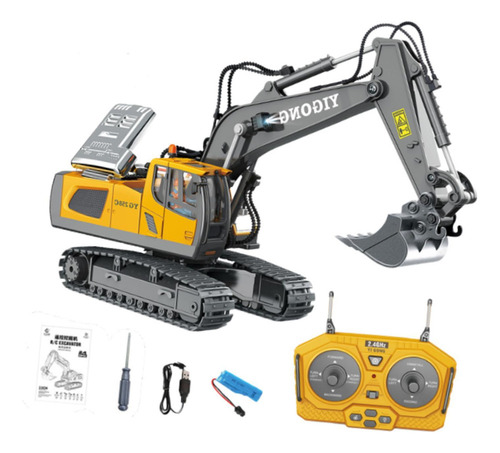 Z Juguete De Construcción Con Excavadora A Control Remoto,