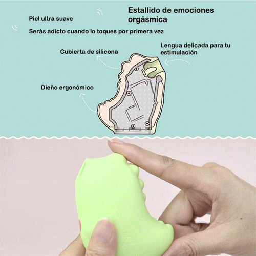 Imagen 8 de 10 de Vibrador Juguete Sexual Succionador Clitoris Bluetooth Mp